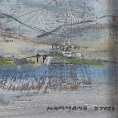 George Hammond Steel: Windermere 1950s oil painting Modern British Art