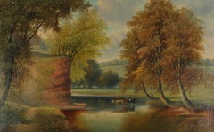 George Harris (1855-1936) - 1905 Olio, bestiame da bere