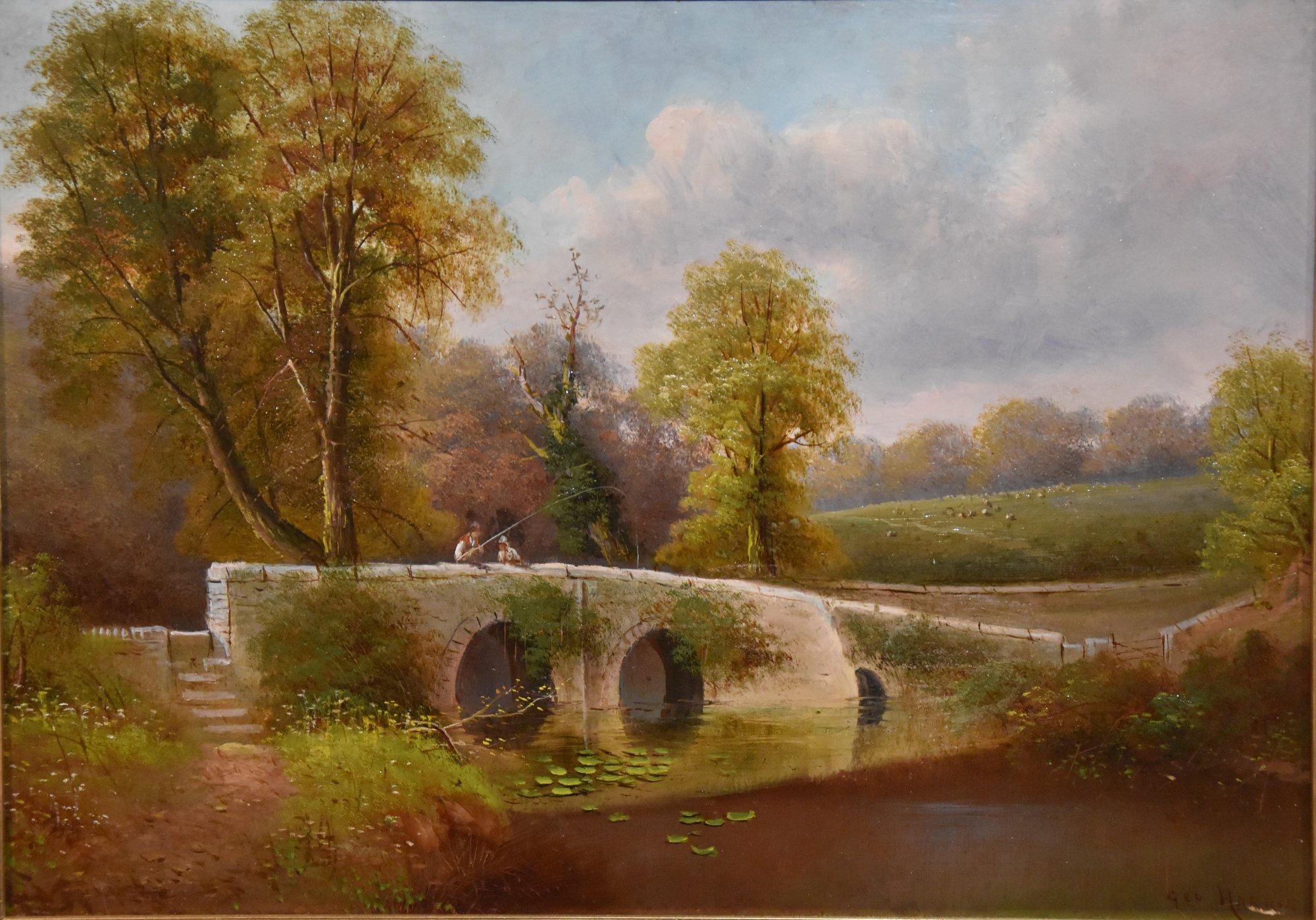 Oil Painting Pair by George Harris 