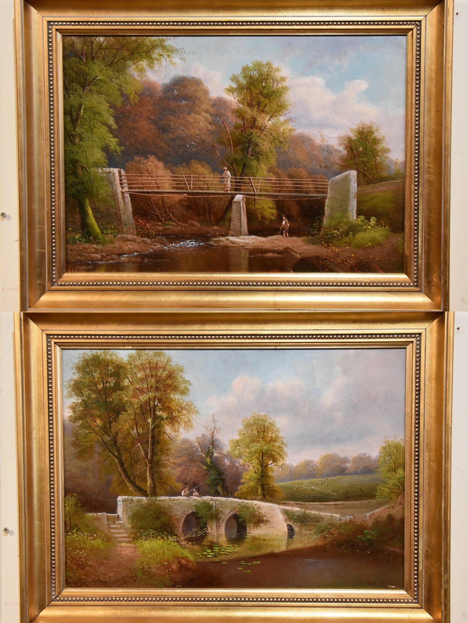 oil painting signed harris