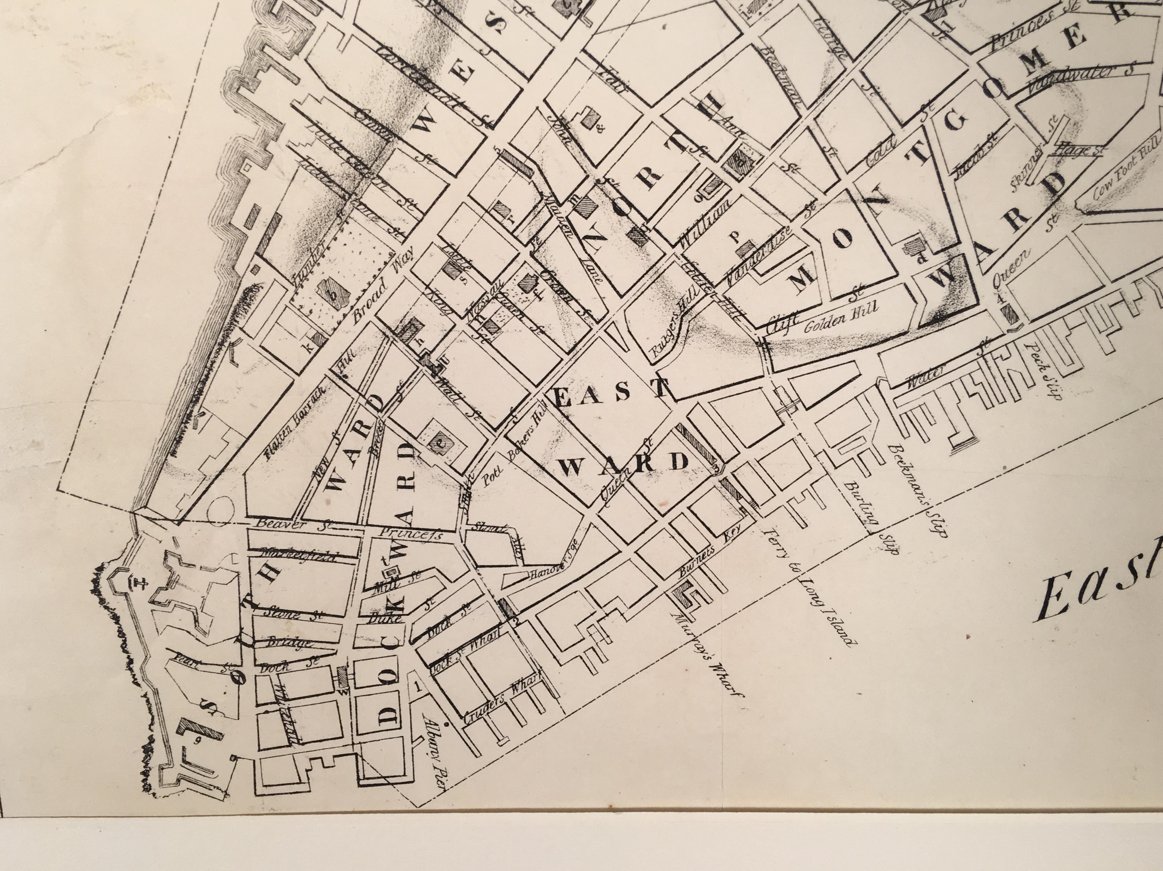Plan of the City of New York - Realist Print by George Hayward