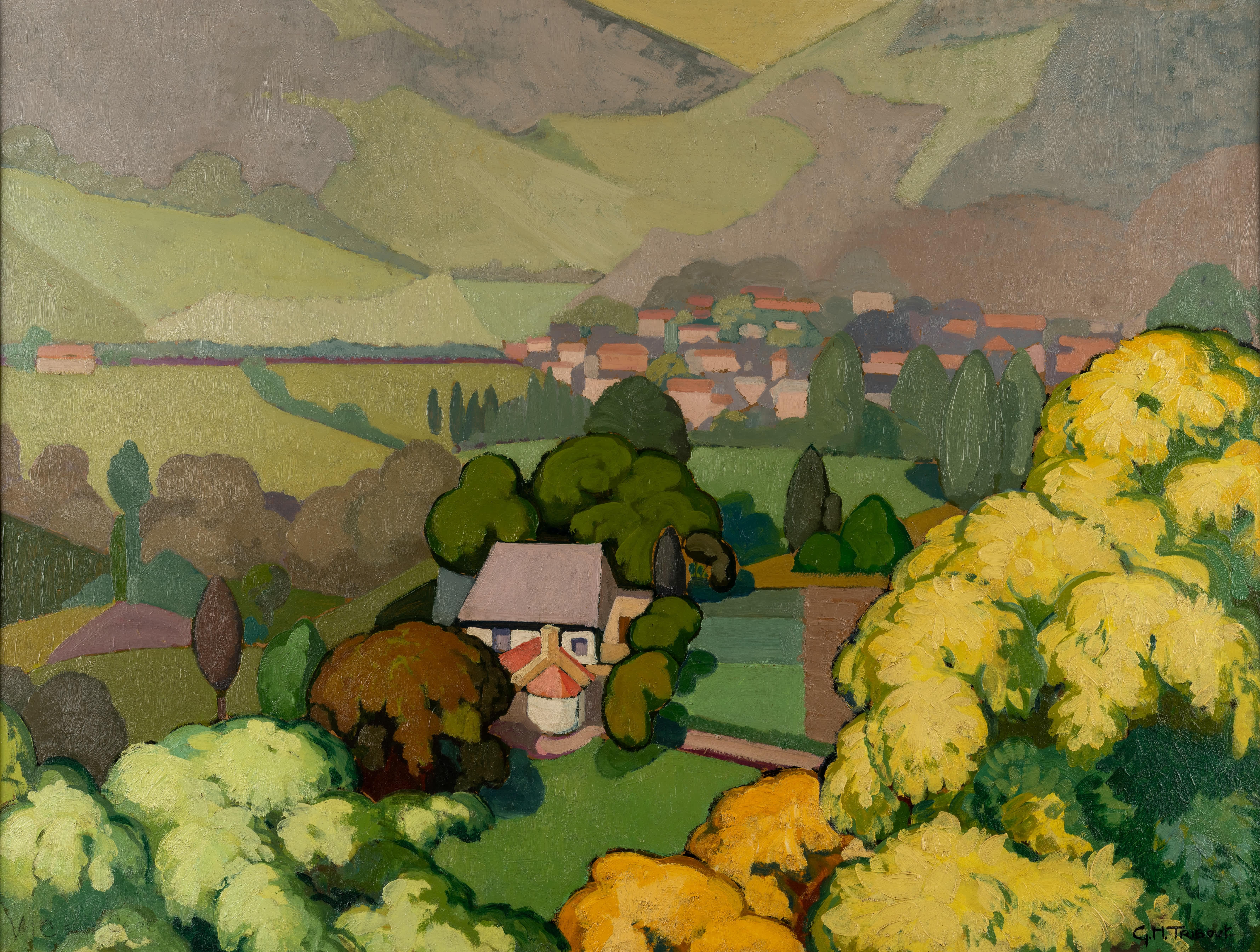 Paisaje fauvista - Painting de George-Henri Tribout