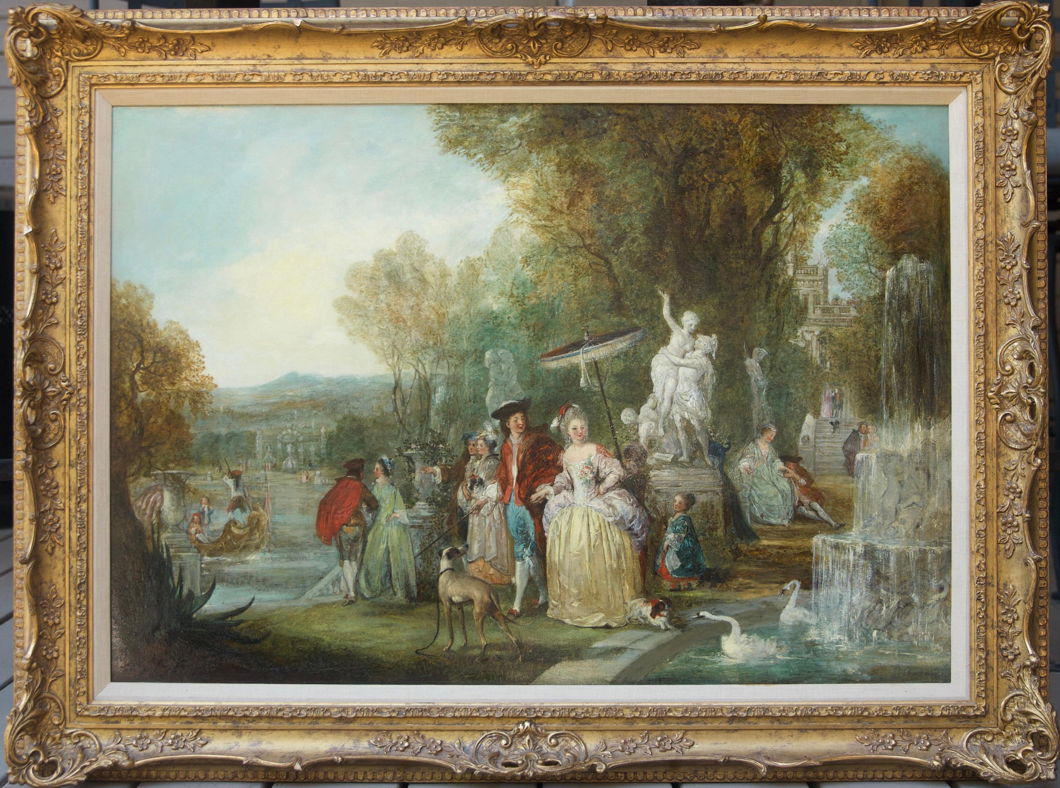 Fete Champetre - Painting by George Henry Andrews