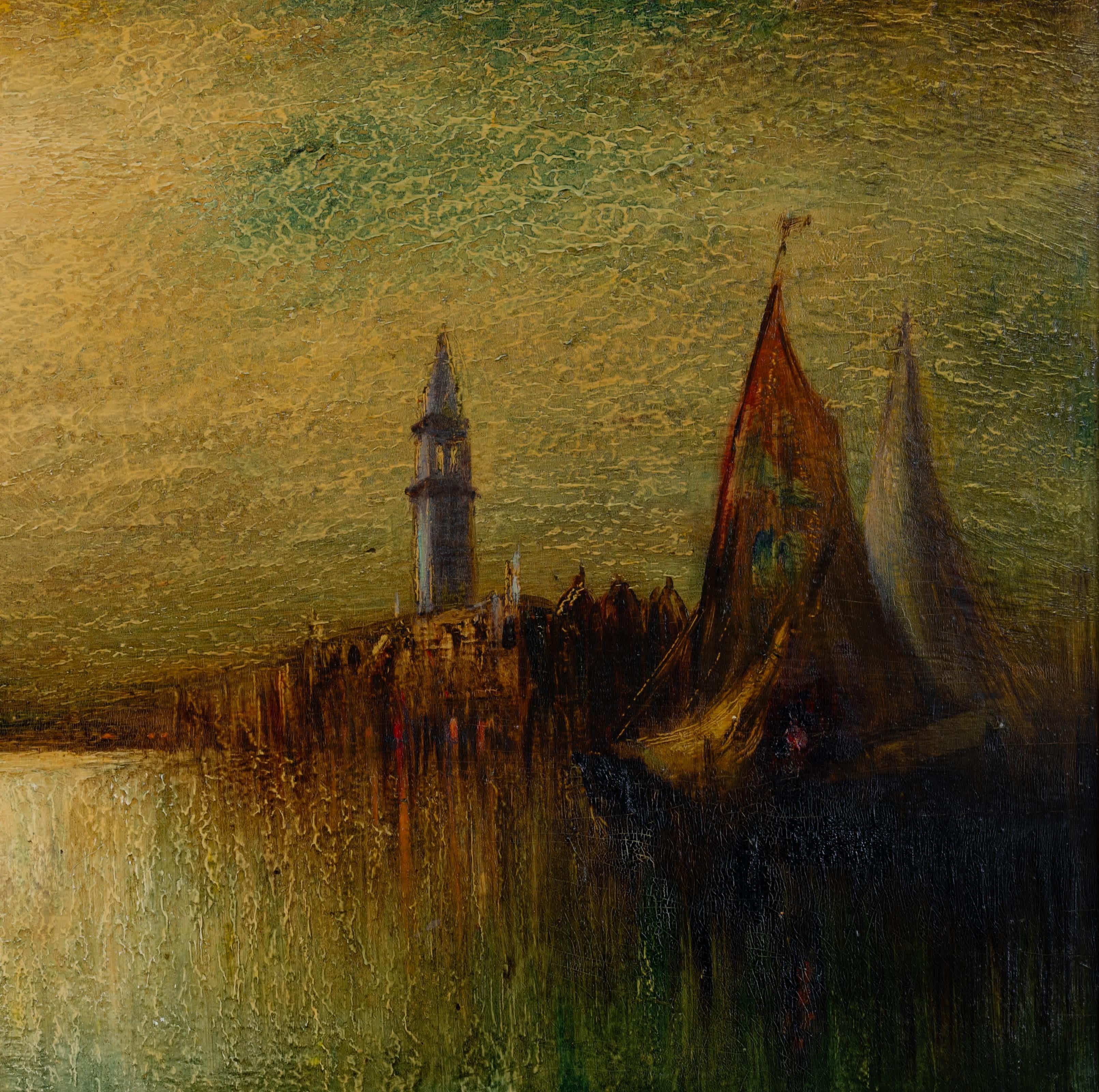 Gran Canal de Venecia - Painting Escuela de Barbizon de George Henry Bogert