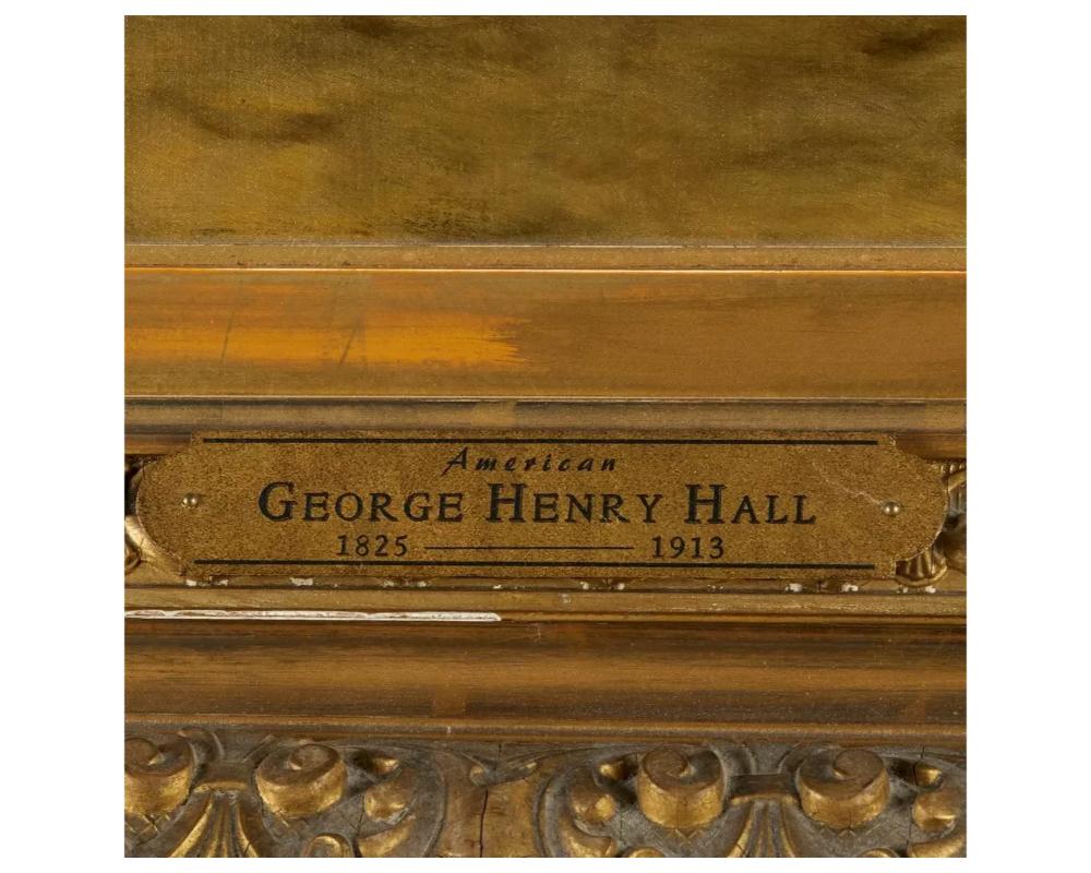 19th Century George Henry Hall, Oil on Canvas, 1892