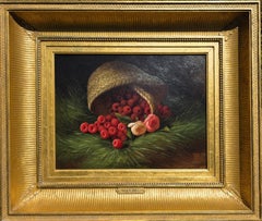 Raspberries, Peonies with a Basket