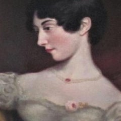 portrait of a lady-19th century, old master, oil, portrait painting, Harlow