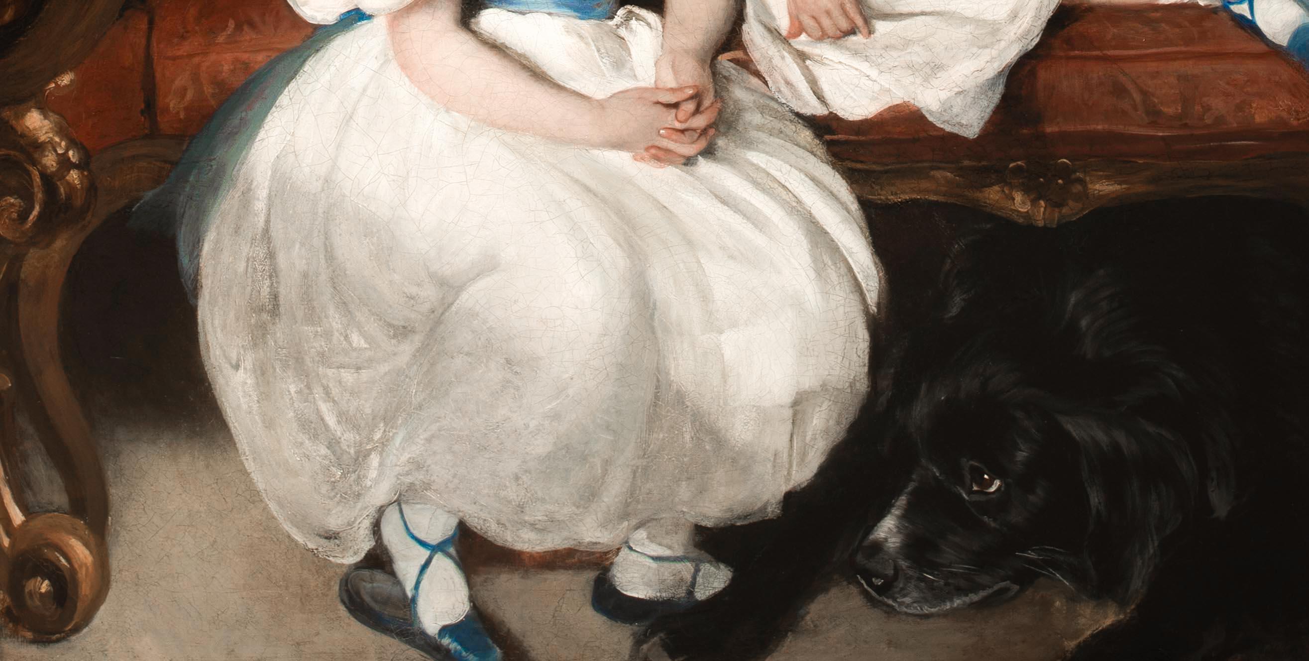 Ritratto di due sorelle, XIX secolo   di George Henry Harlow (1787-1819) 4