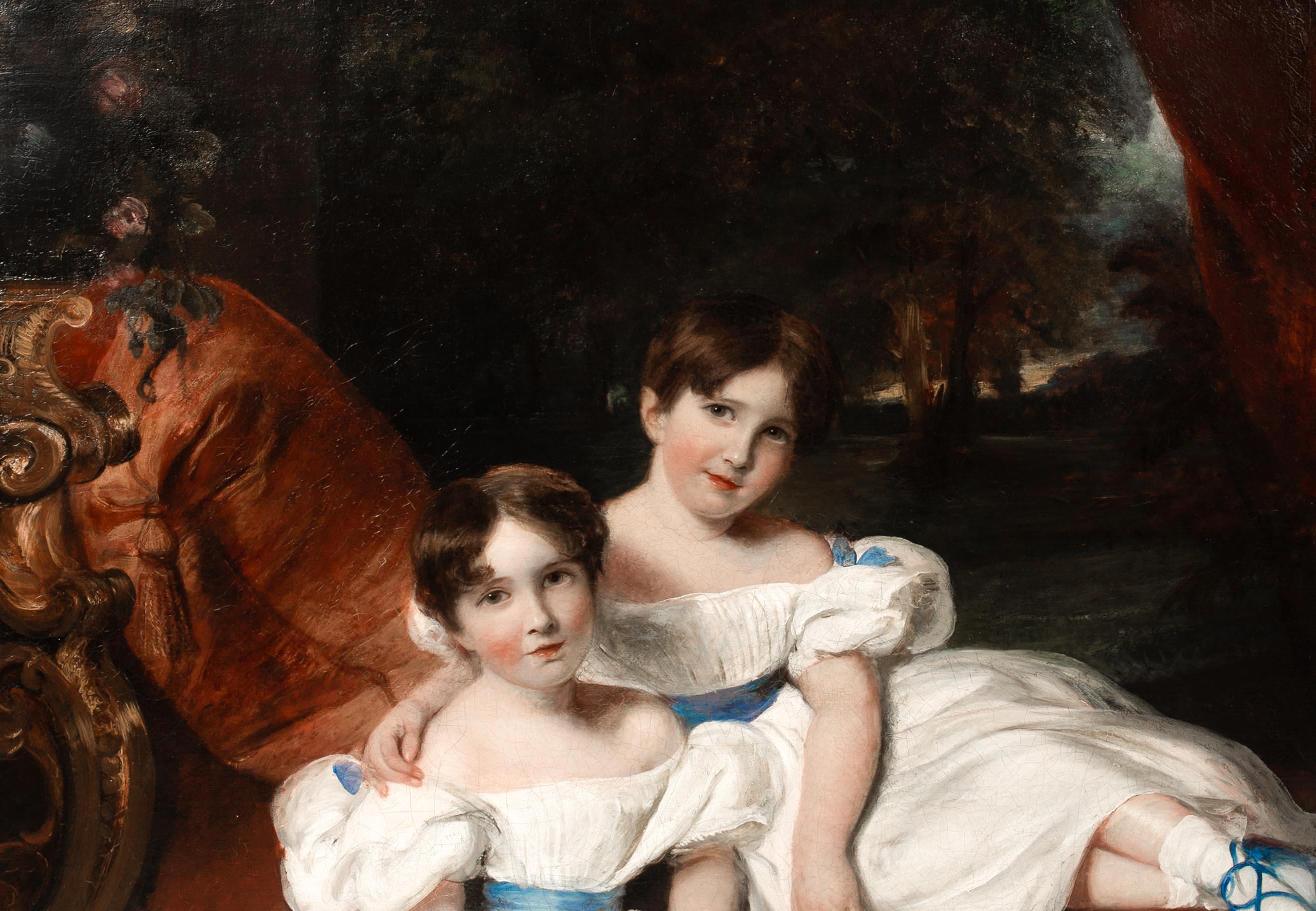 Ritratto di due sorelle, XIX secolo   di George Henry Harlow (1787-1819) 7