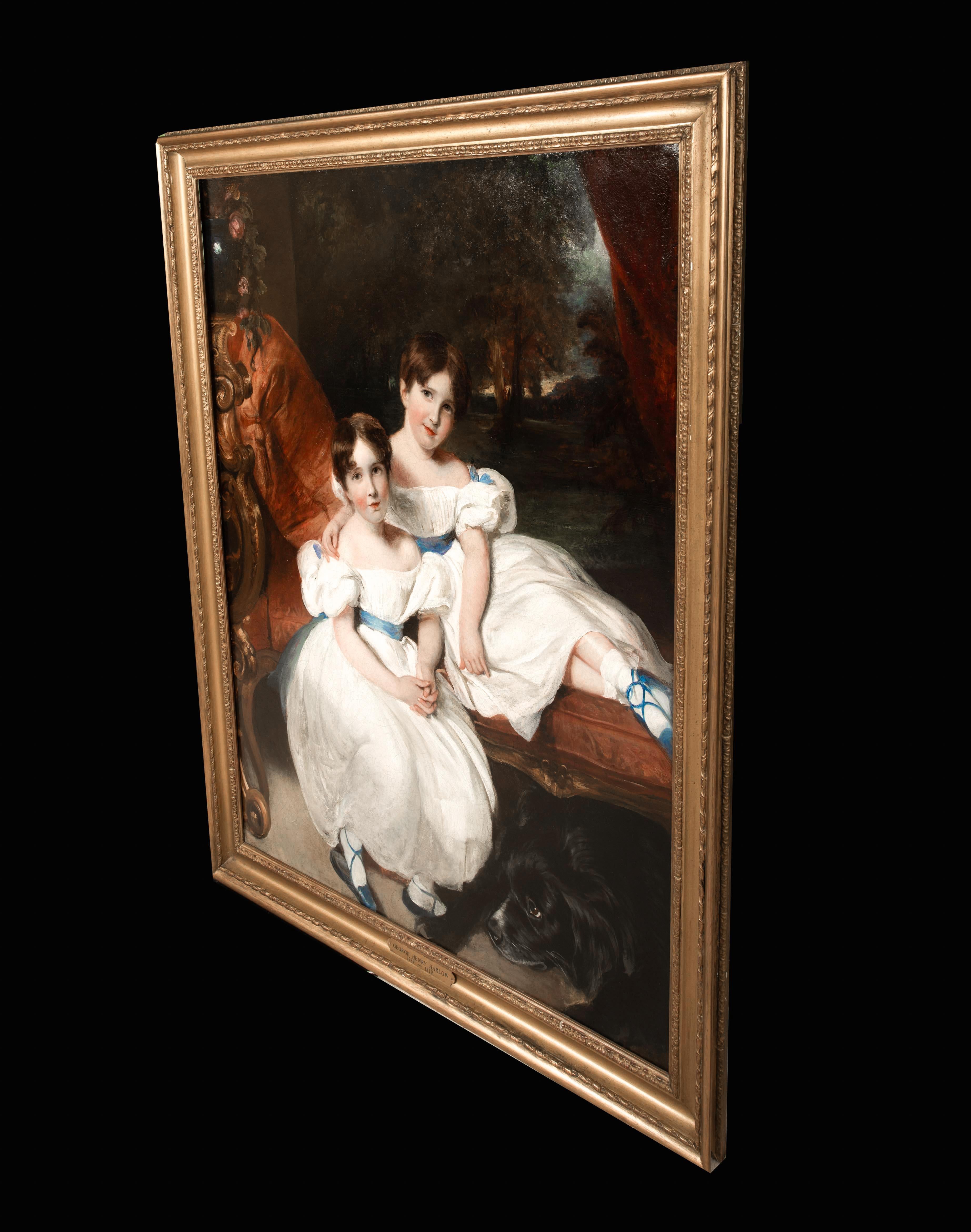 Ritratto di due sorelle, XIX secolo   di George Henry Harlow (1787-1819) 8