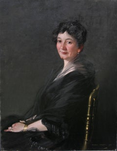 Ritratto di donna - artista scozzese degli anni '20 "Glasgow Boy pittura ad olio