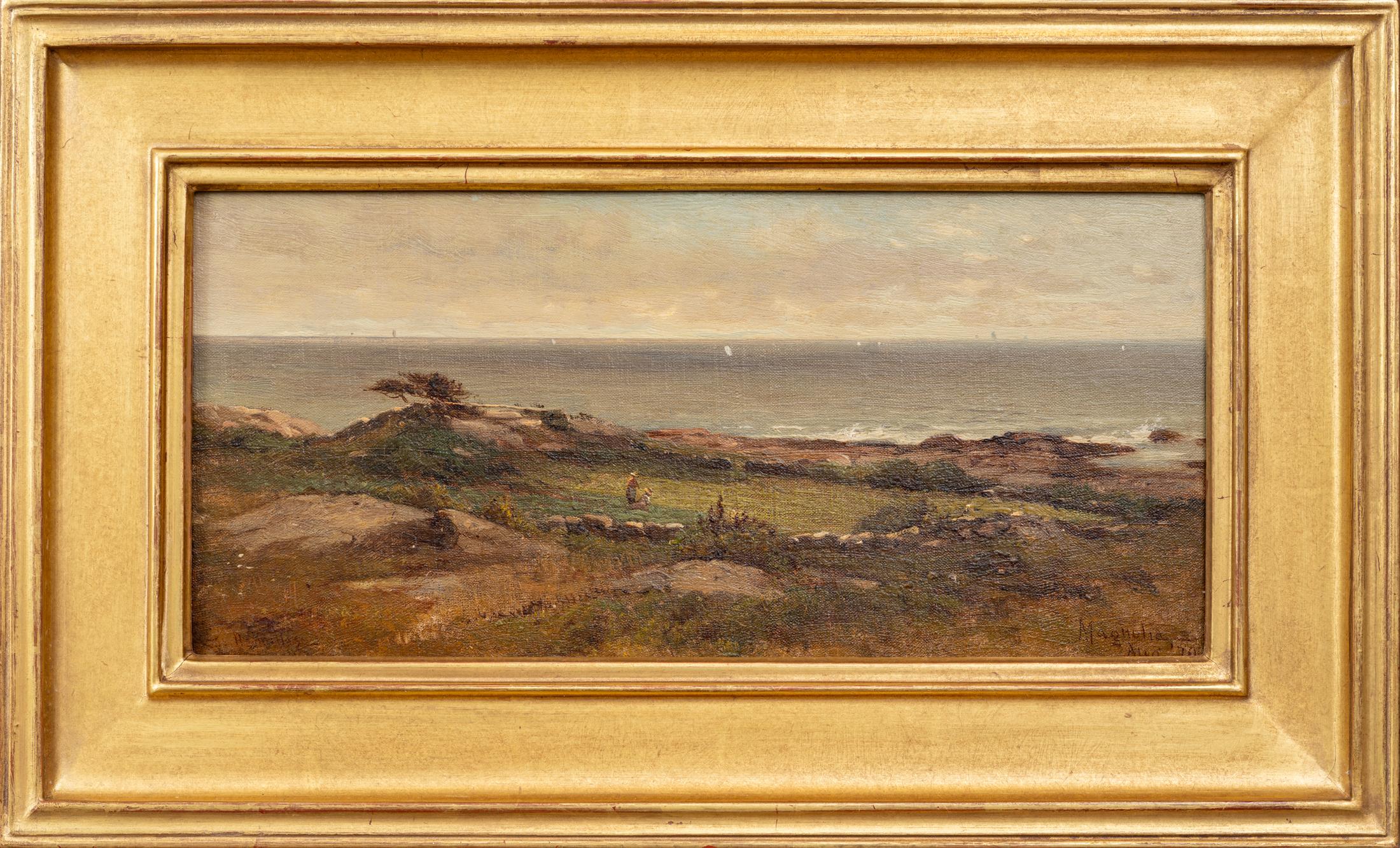 A Garden Patch by the Sea, Magnolia, Massachusetts - Painting by George Henry Smillie