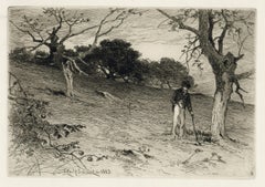 "An Old New England Orchard" original etching