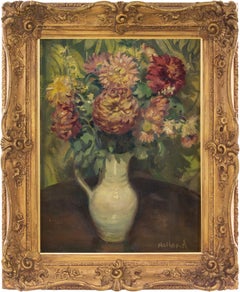 George Herbert Buckingham Holland, Still Life With Flowers, Oil Painting