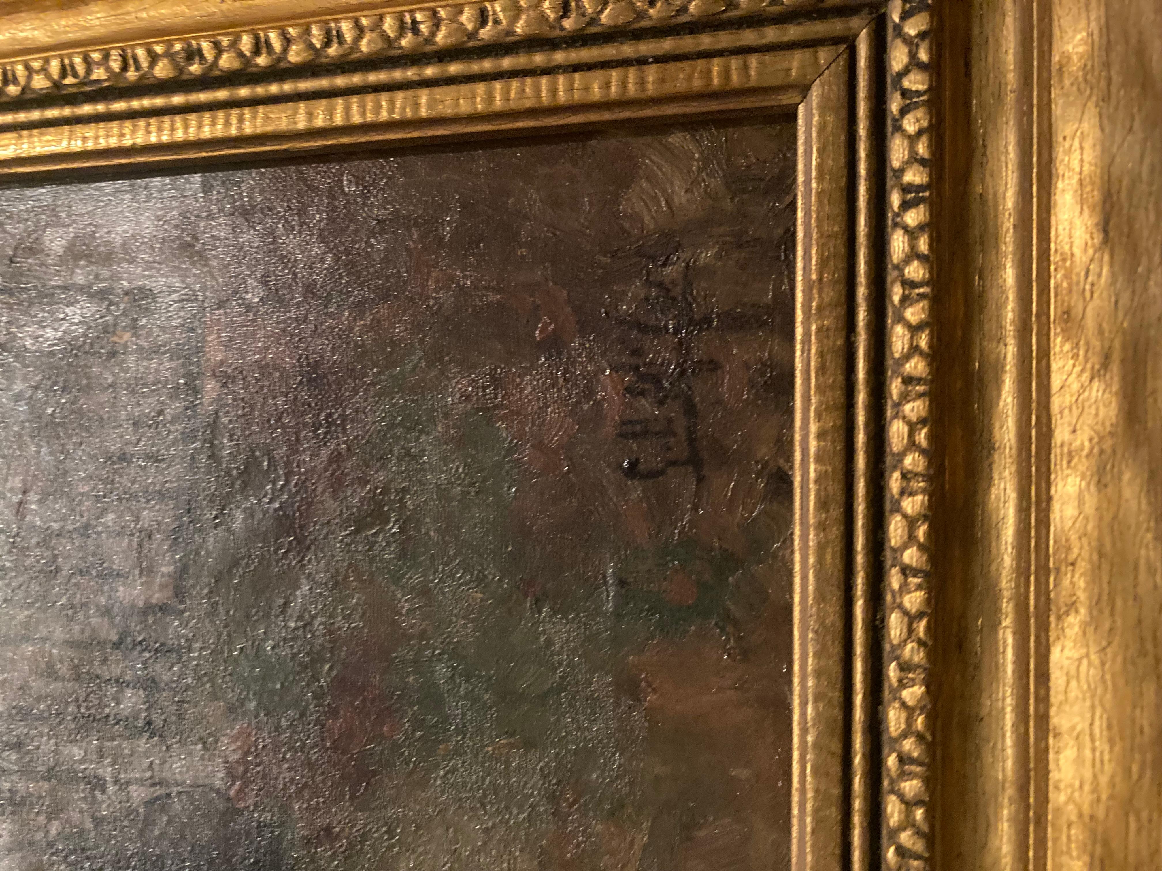 Dies ist ein Originalgemälde auf Leinwand. In guter Form kleinen Makel in Fotos zu sehen. Betitelt meine Frau. Maße 20x17