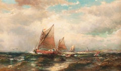 Seascape with Sailboats by George Herbert McCord (American, 1848-1909)