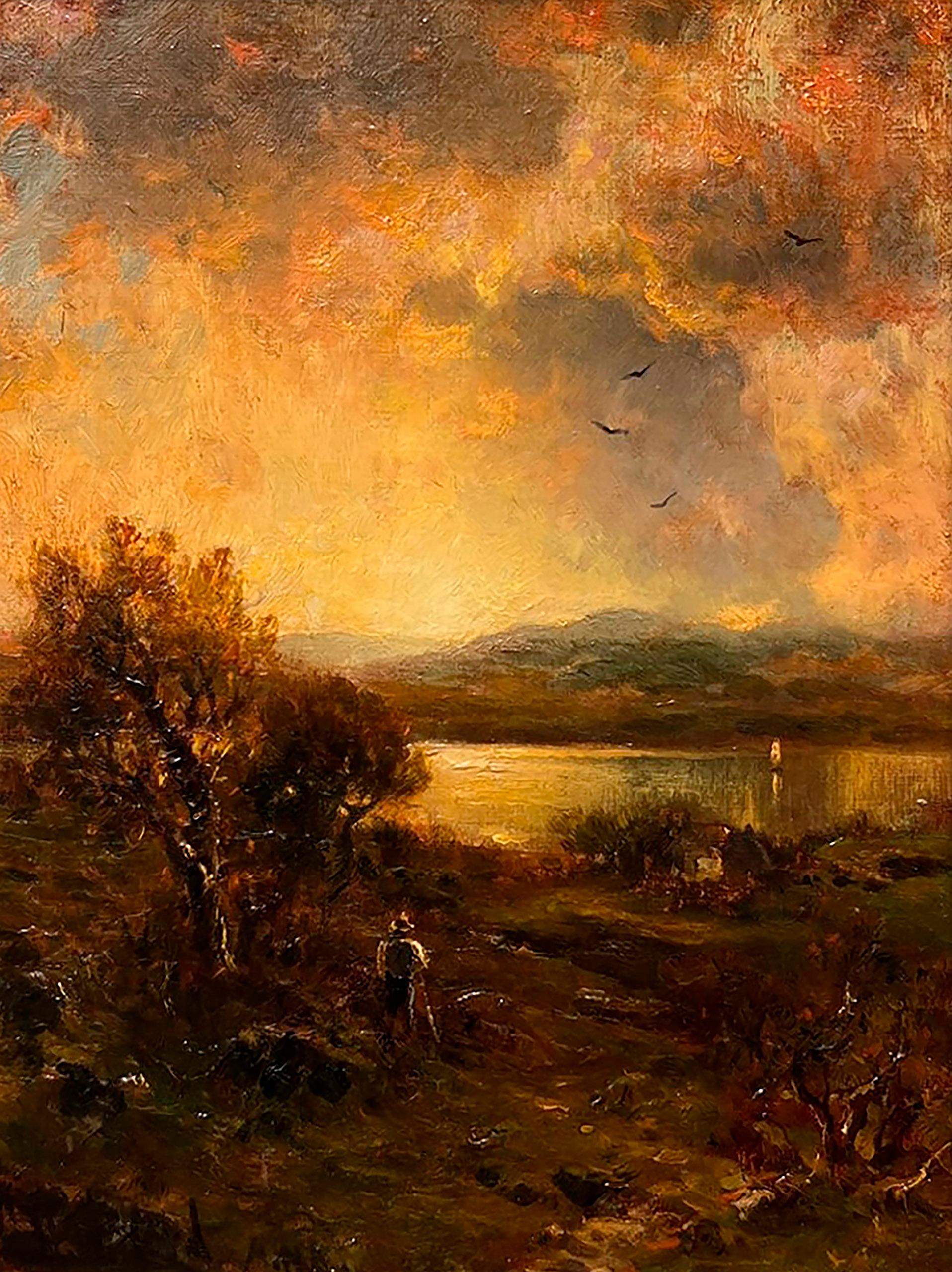Tramonto sul lago George di George Herbert McCord (americano, 1848-1909) 1