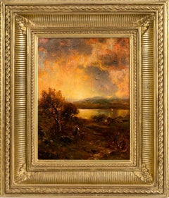 Sunset over Lake George by George Herbert McCord (American, 1848-1909)