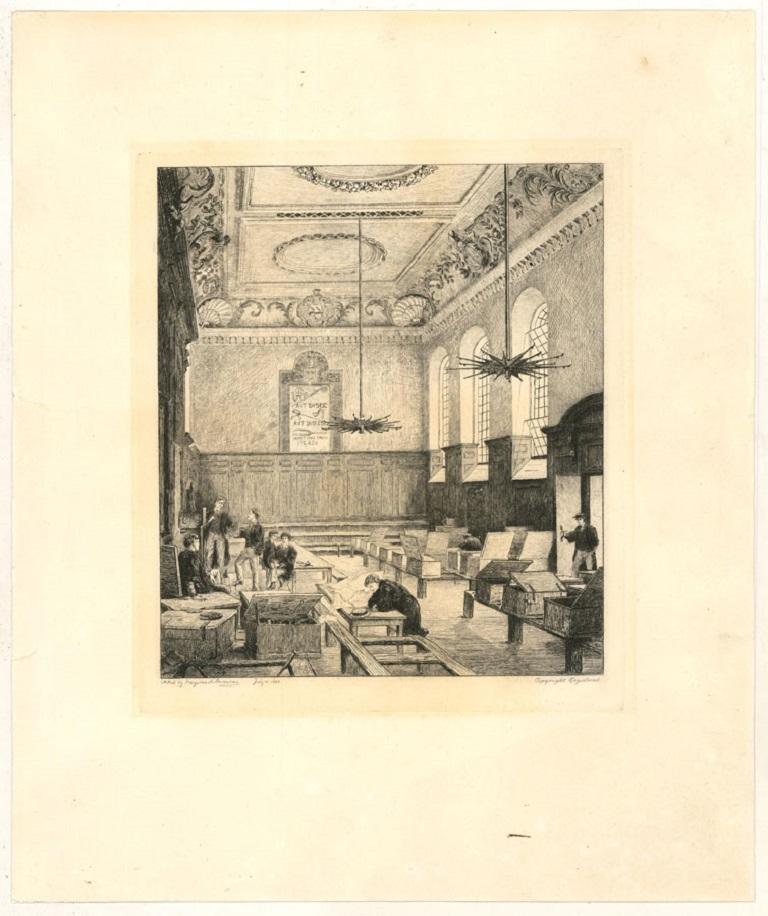 George Heywood Maunoir Sumner (1853-1940) - Signed 1880 Etching, The School Room For Sale 1