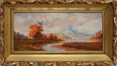 Hudson River School Fall Landscape by George T. Hobbs