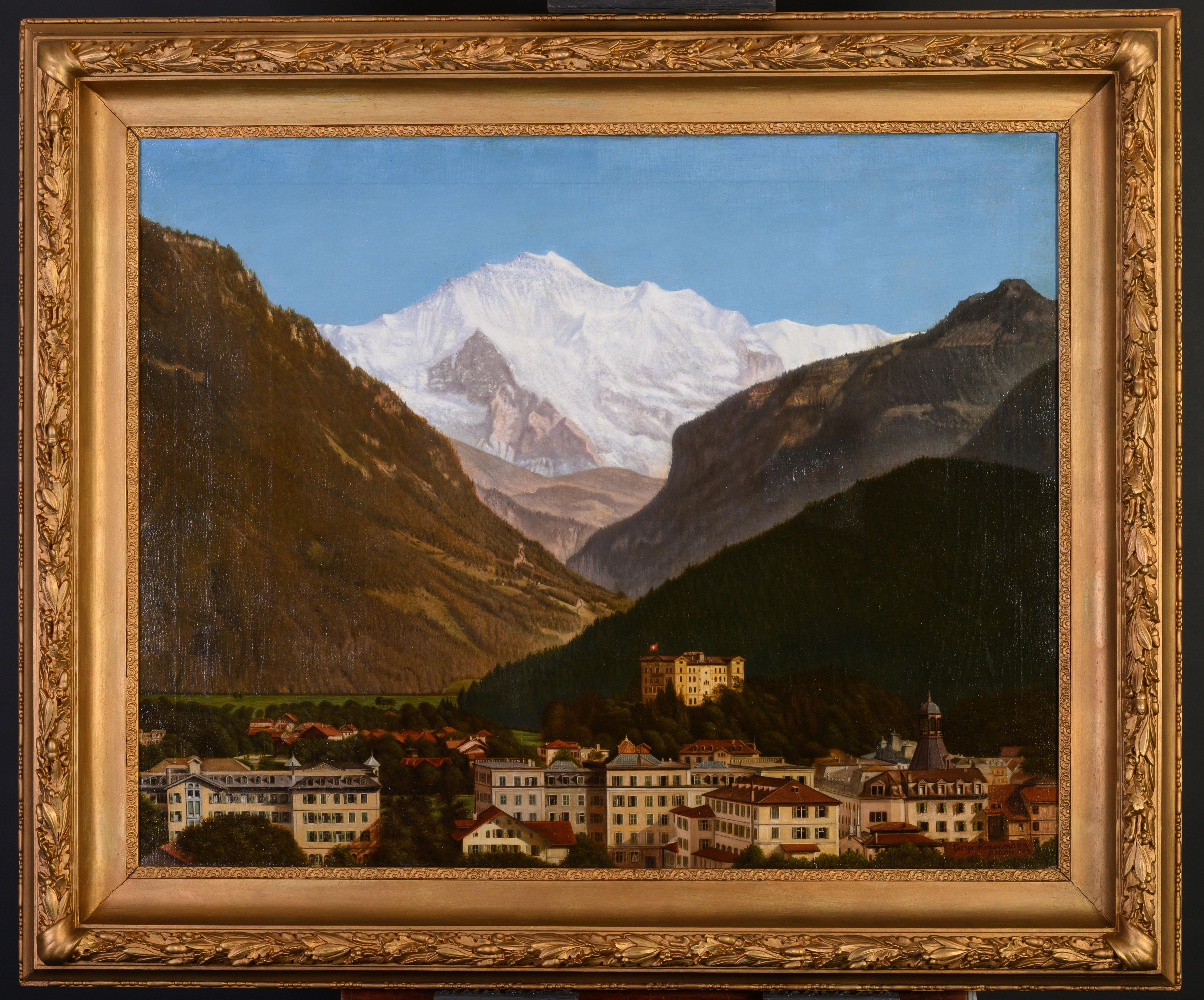 Landscape Painting di George Hornemann - Interlaken Svizzera