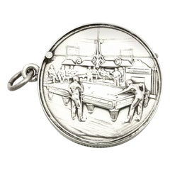 George Houston Antique Edwardian 1906 Sterling Silver Vesta Case