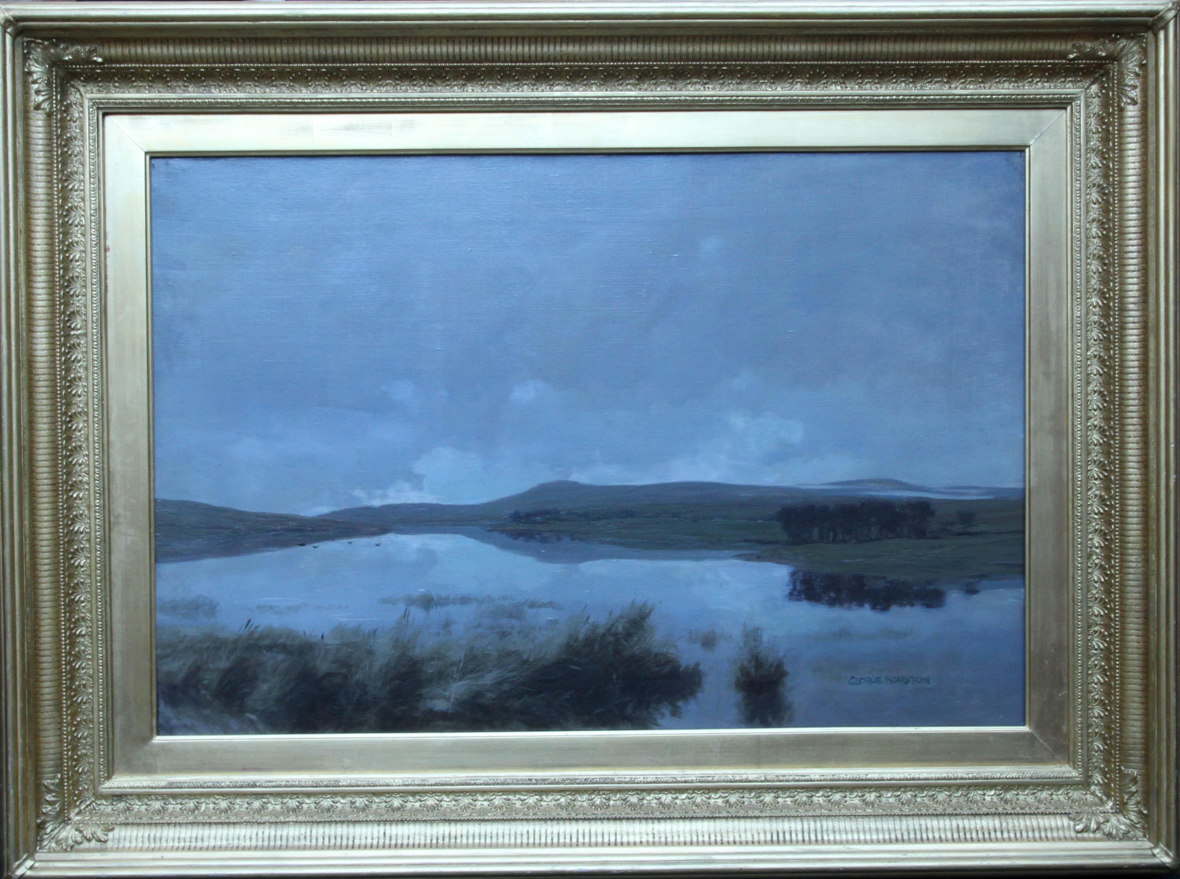 Scottish Loch - Scottish Victorian Impressionist art landscape oil painting  5