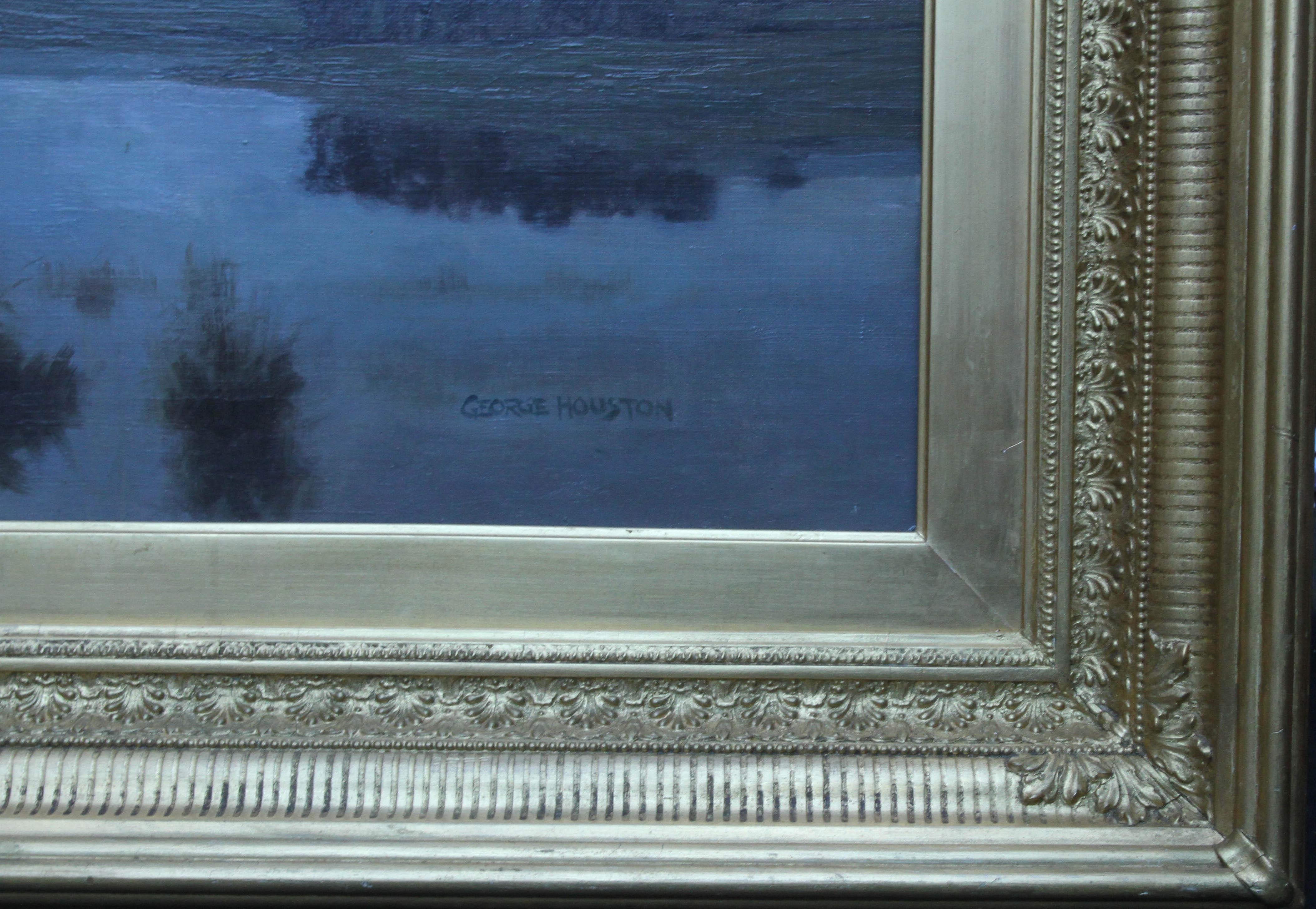 Scottish Loch - Scottish Victorian Impressionist art landscape oil painting  3