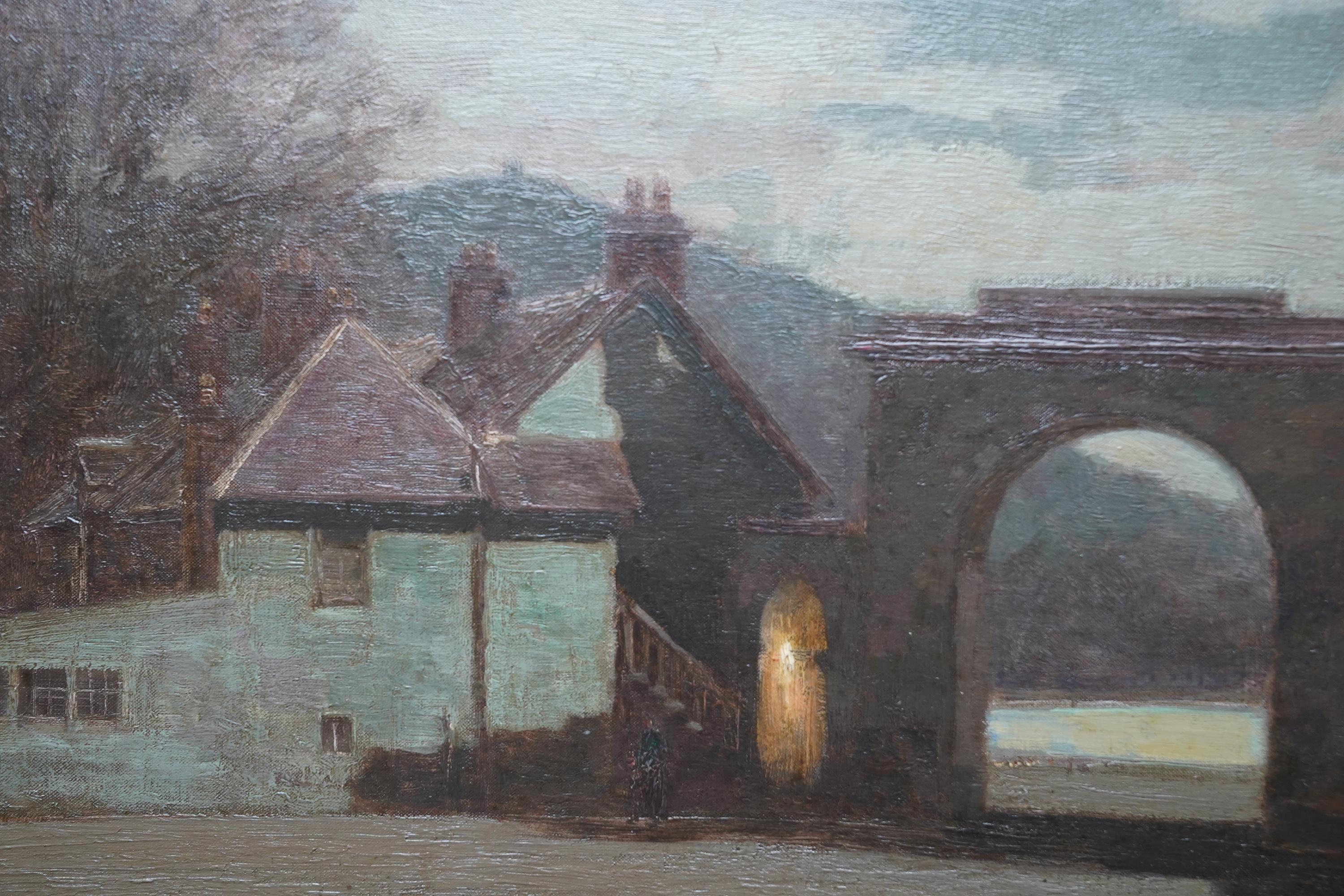 Scottish Nocturne Landscape - Loch Fyne Argyll Impressionist 20's oil painting   For Sale 2