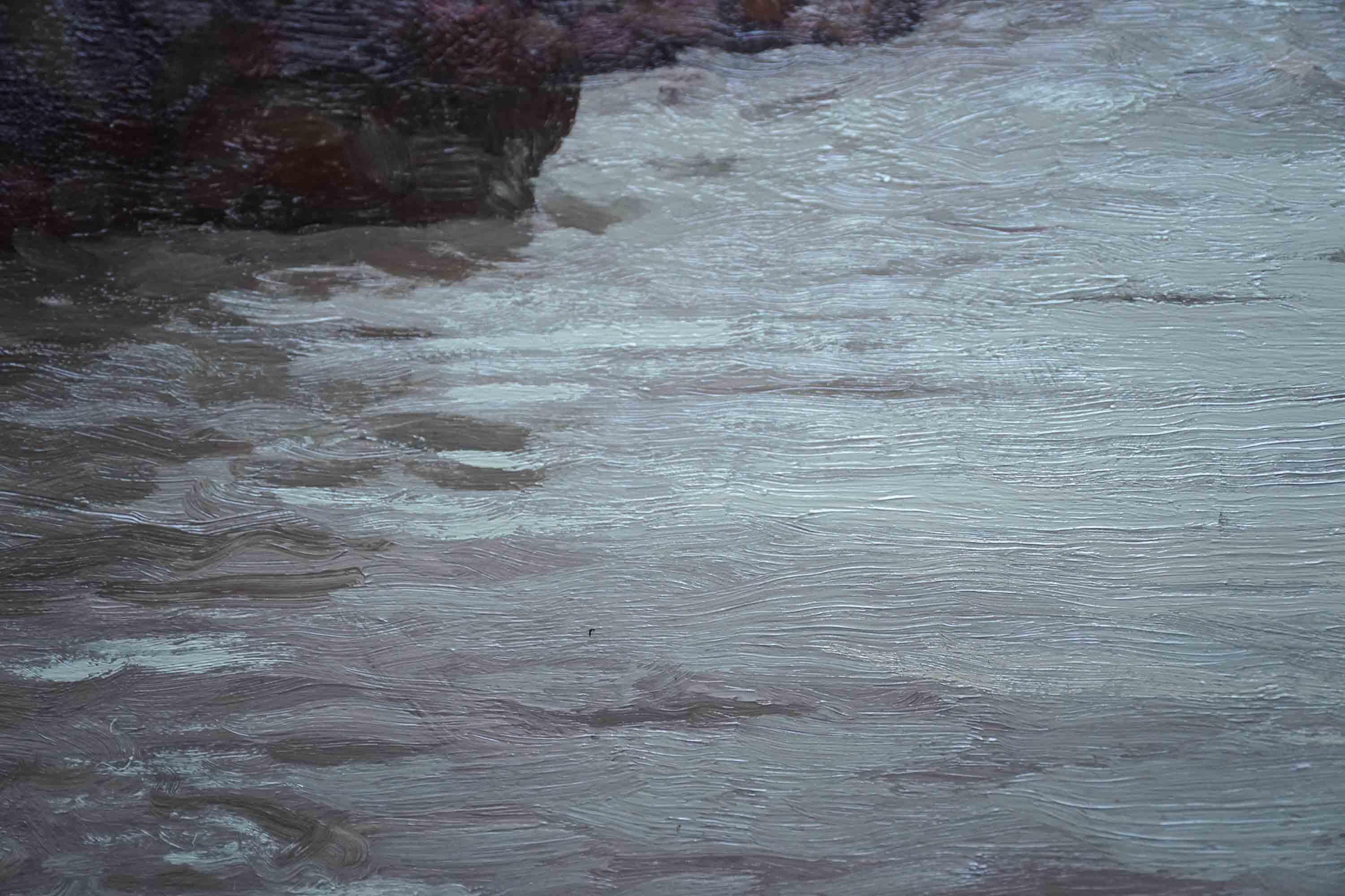 Spring, River Ayr – schottisches impressionistisches Kunstlandschaftsgemälde in Öl, Schottland im Angebot 3