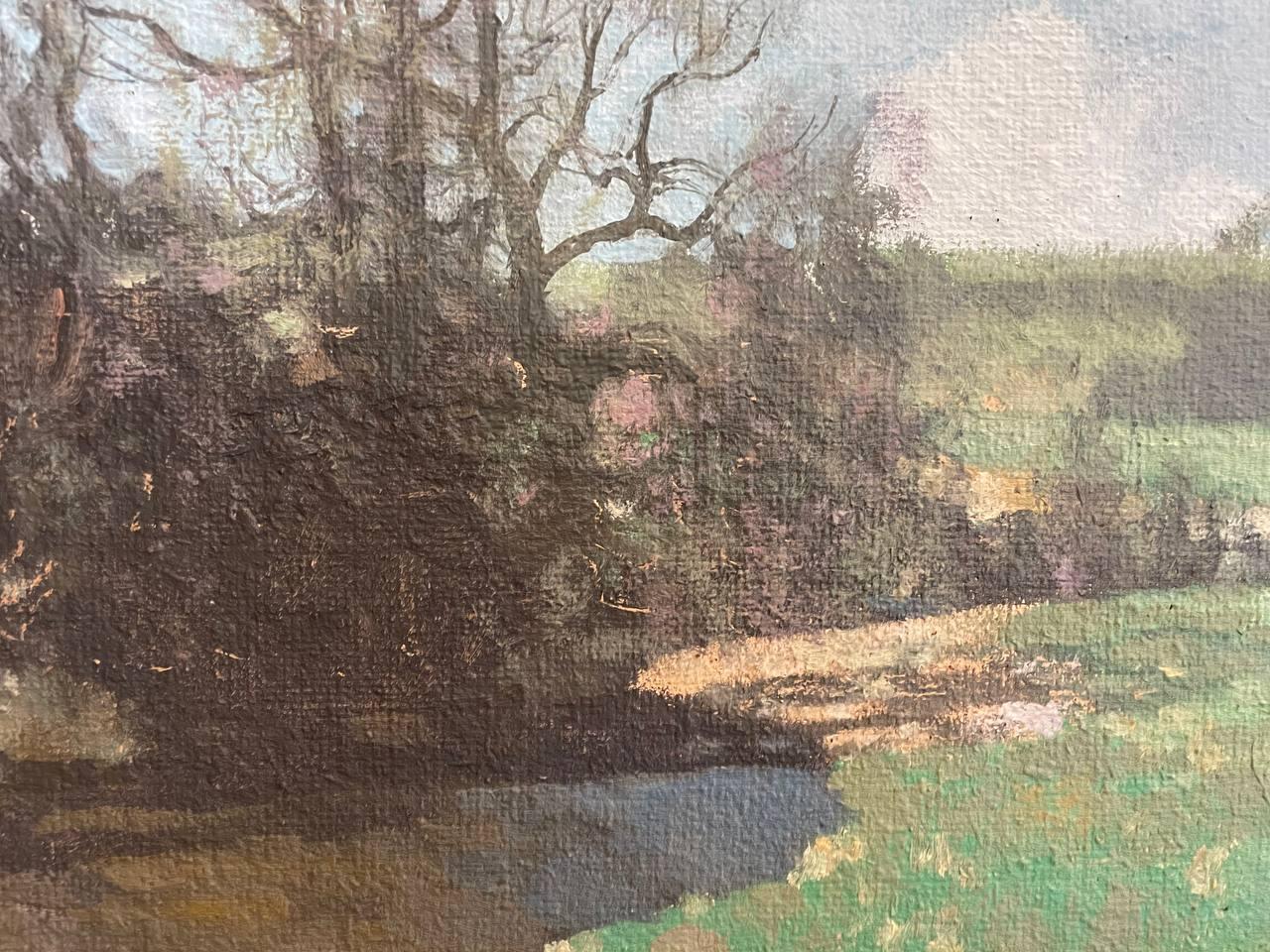 GEORGE HOUSTON RSA RSW RI (1869-1947)
Peintre impressionniste écossais de paysages. Il a vécu à Ayrshire et à Glasgow. Exposé au Royal Glasgow Institute of the Fine Arts, à la Walker Art Gallery Liverpool, à la Fine Art Society et ailleurs. Élu à la