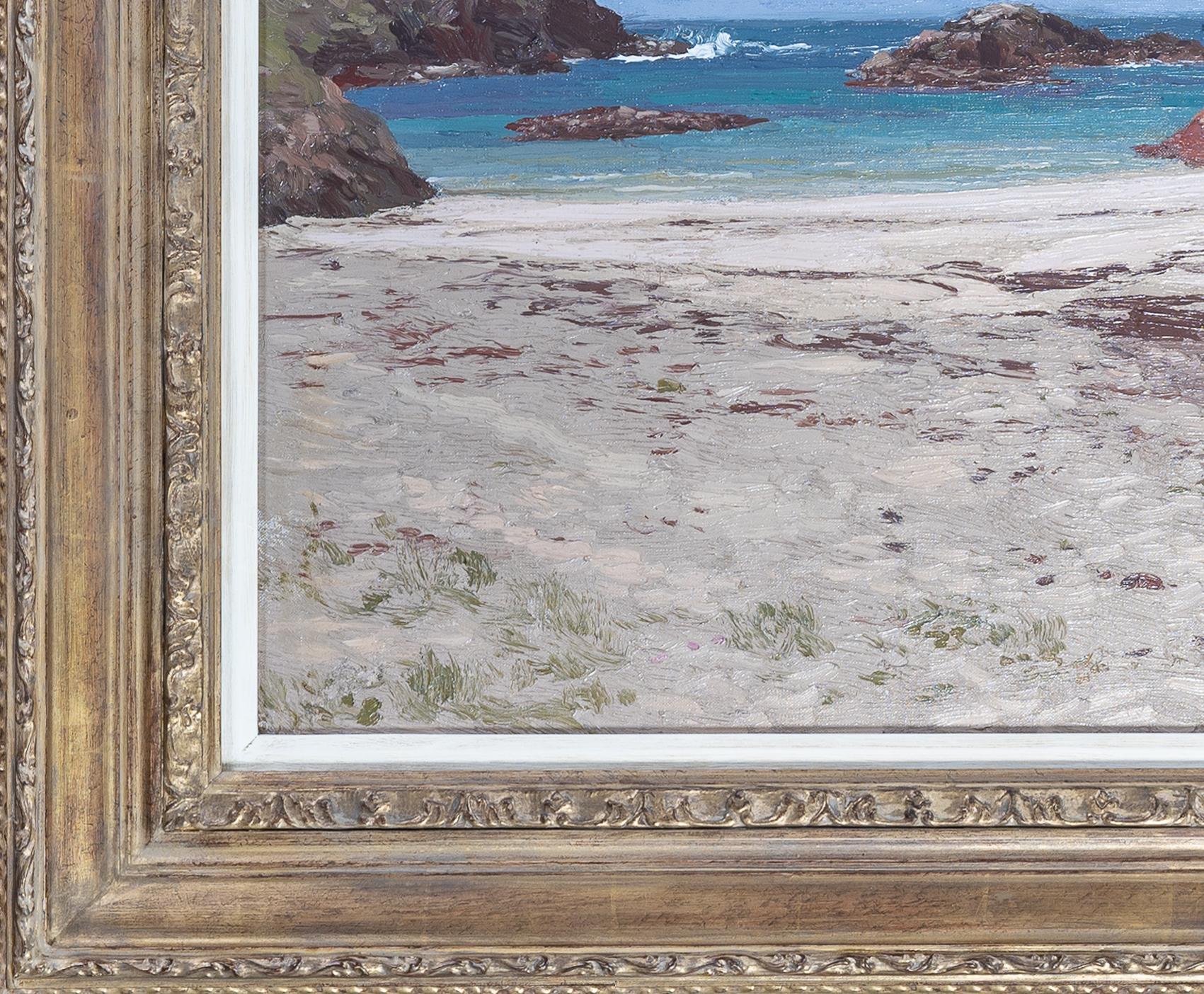 La côte ouest Paysage impressionniste Scène de plage d'Écosse en vente 1