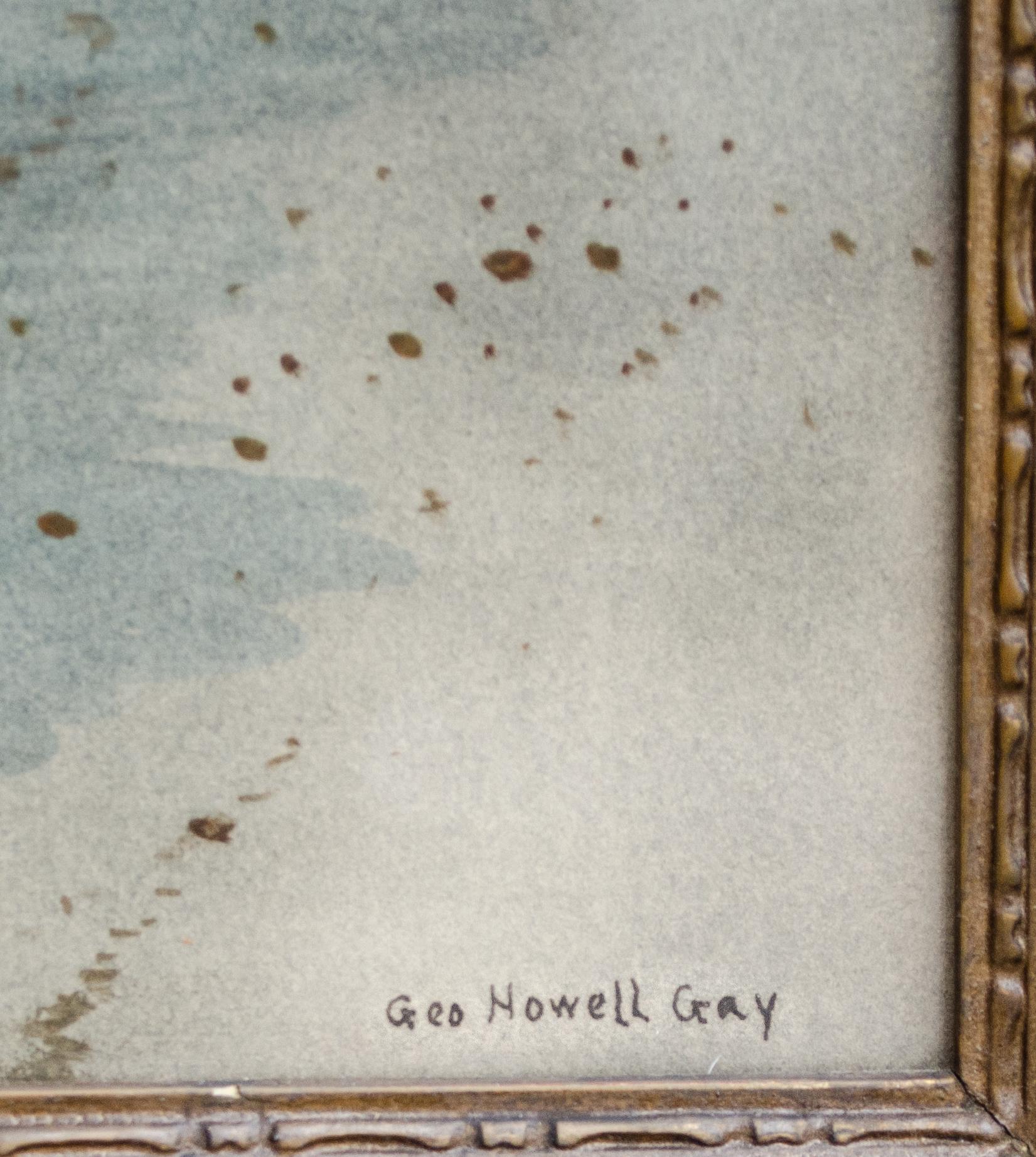Peinture à l'aquarelle de paysage marin de George Howell Gay (américain, 1858-1931) en vente 2
