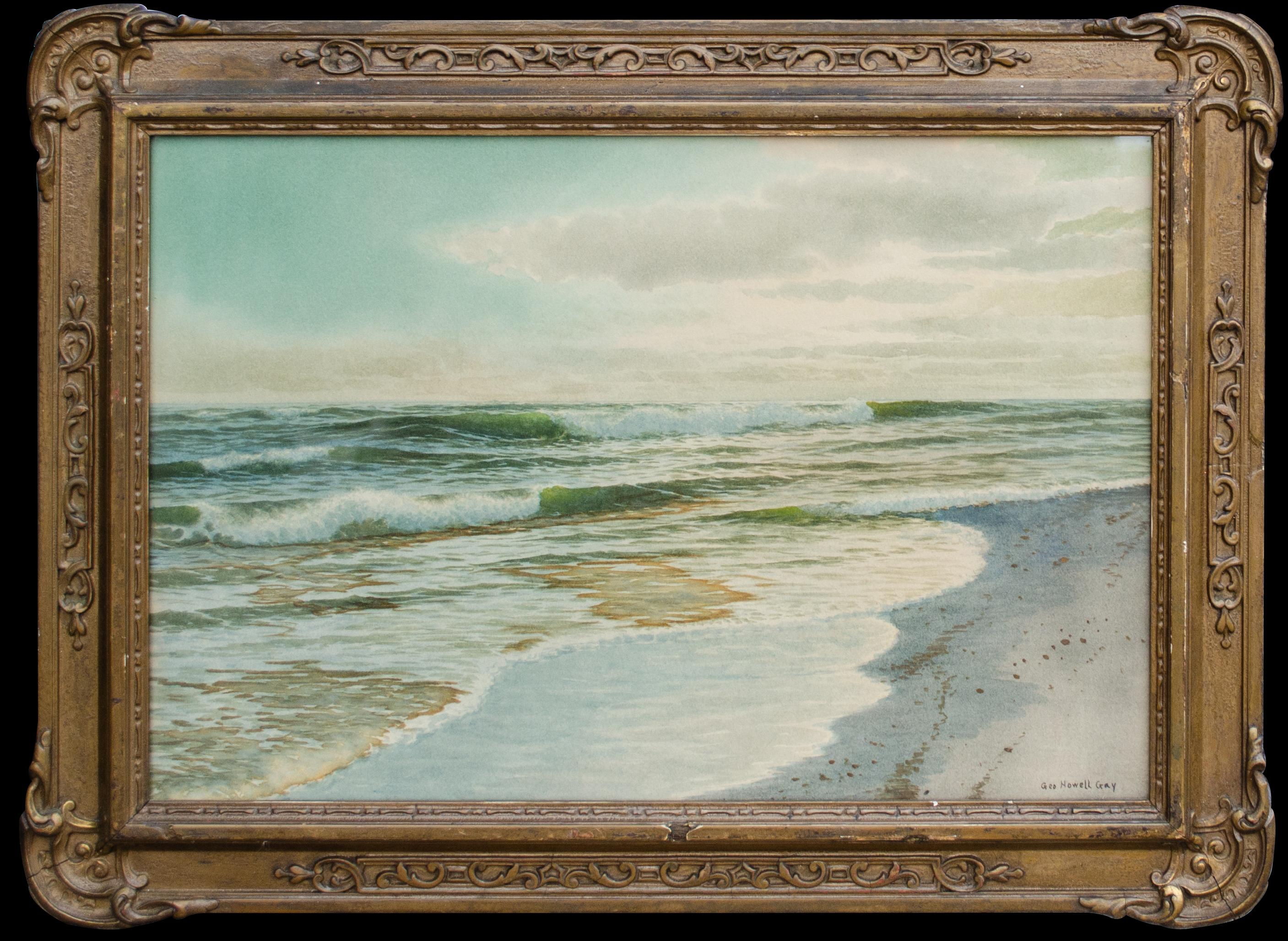 Peinture à l'aquarelle de paysage marin de George Howell Gay (américain, 1858-1931) en vente 1