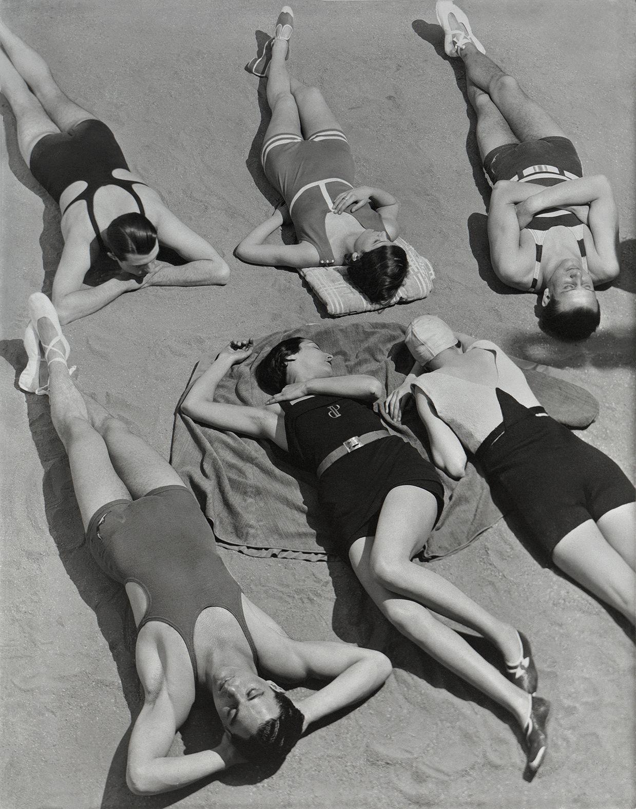 George Hoyningen-Huene Figurative Photograph - Beachwear by Patou, Molyneux & Yrande (Horst with Models)
