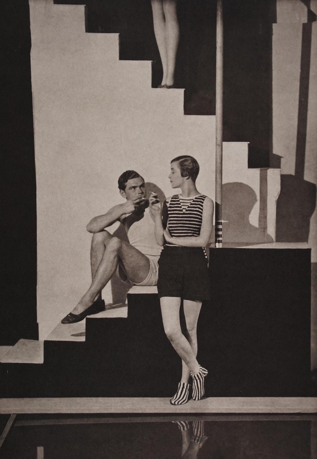 George Hoyningen-Huene Black and White Photograph - Beachwear by Schiaparelli