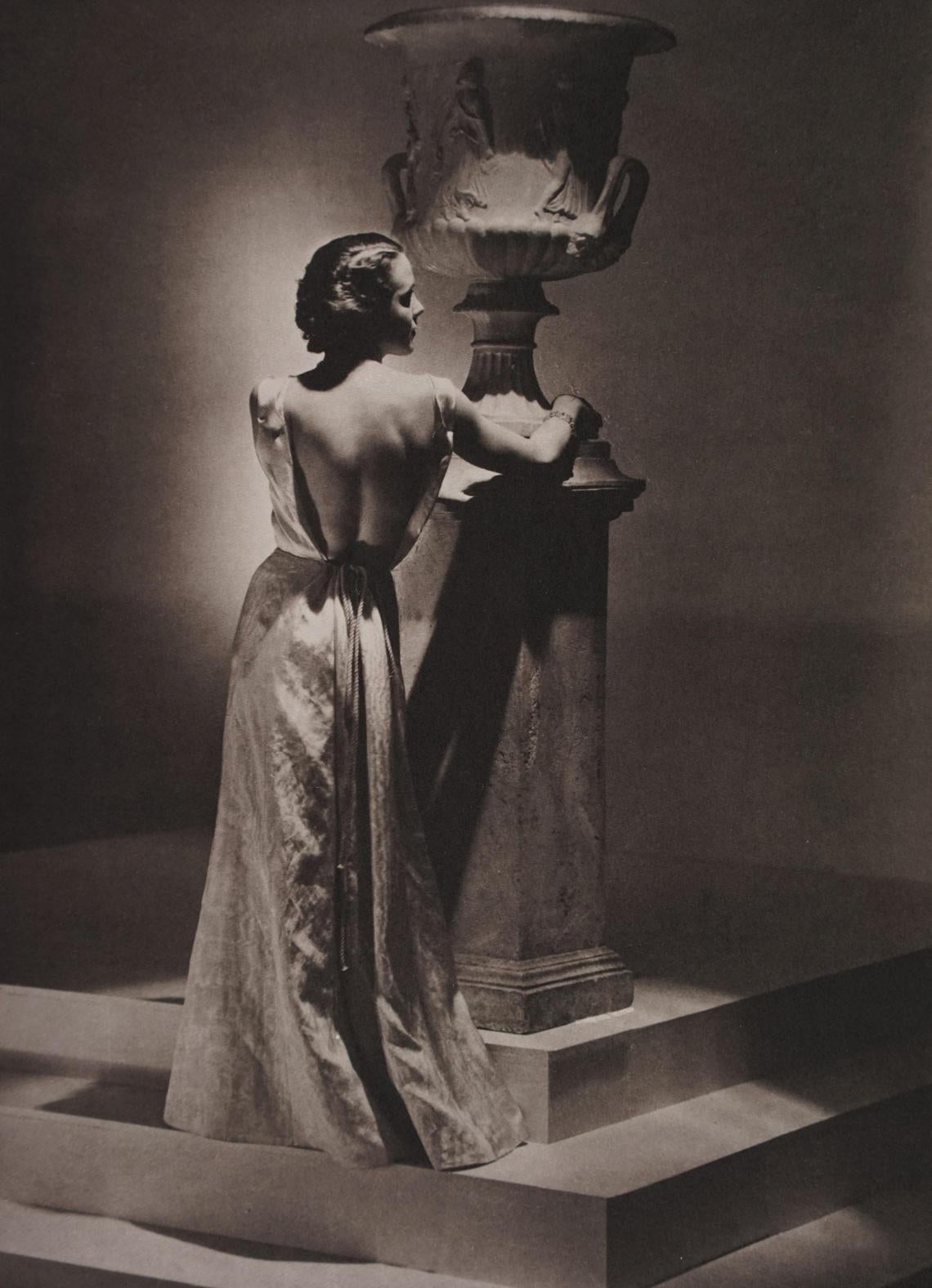 George Hoyningen-Huene Black and White Photograph - Dress by Schiaparelli, Miss Nicole