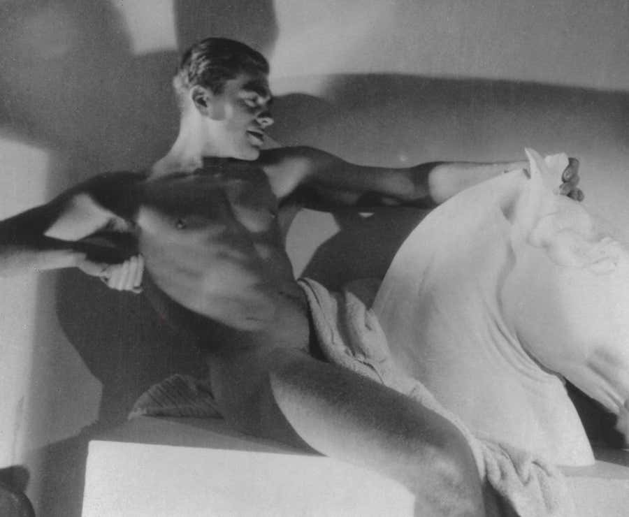 Horst as an ancient Greek horseman, Paris