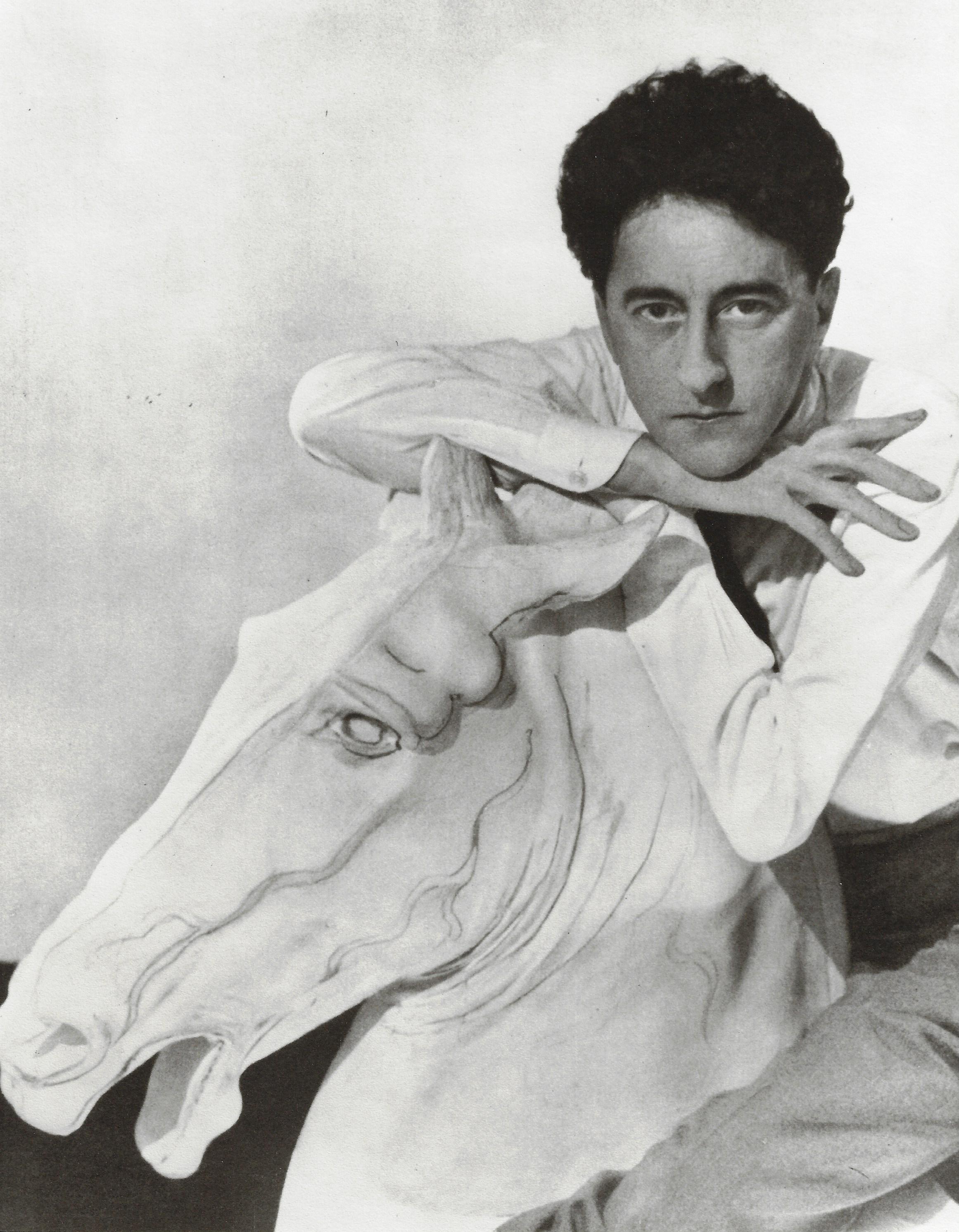 George Hoyningen-Huene Black and White Photograph - Jean Cocteau