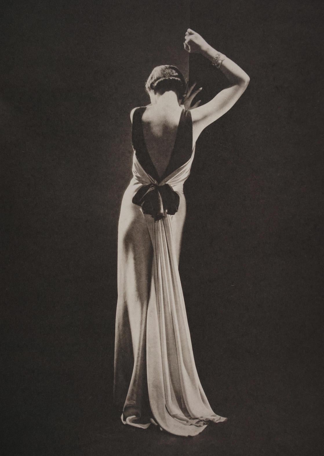 George Hoyningen-Huene Black and White Photograph - Toto Koopman wearing Augustabernard for Vogue