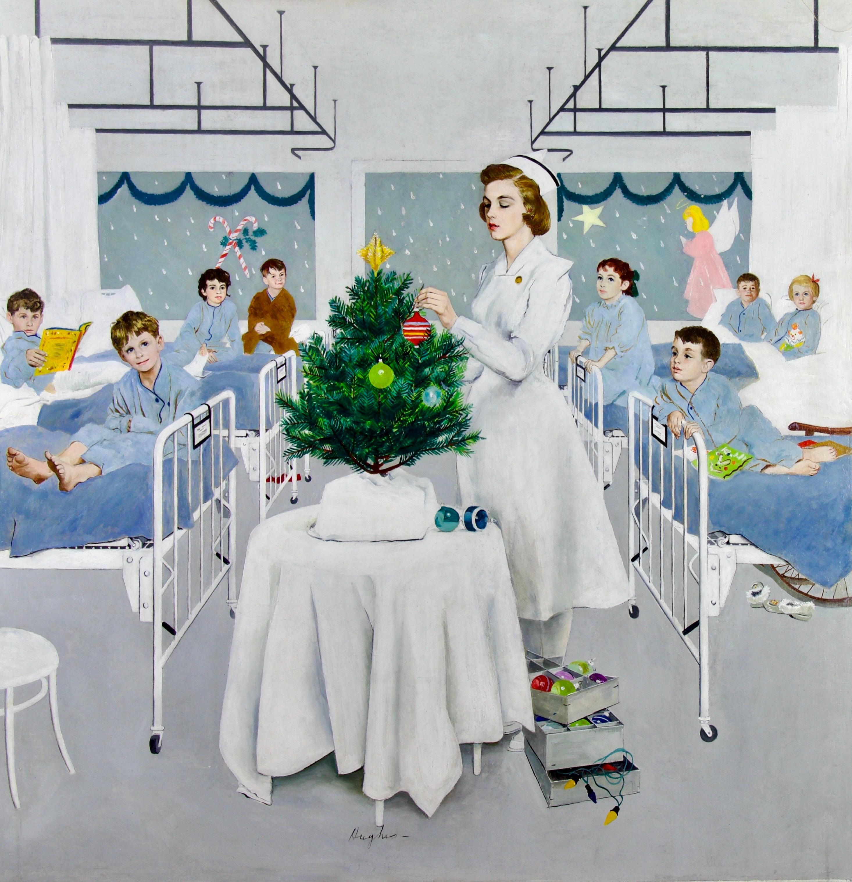 Children’s Ward at Christmas, Post Cover