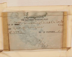 Crying on Santa's Lap, Original Christmas cover for The Saturday Evening Post