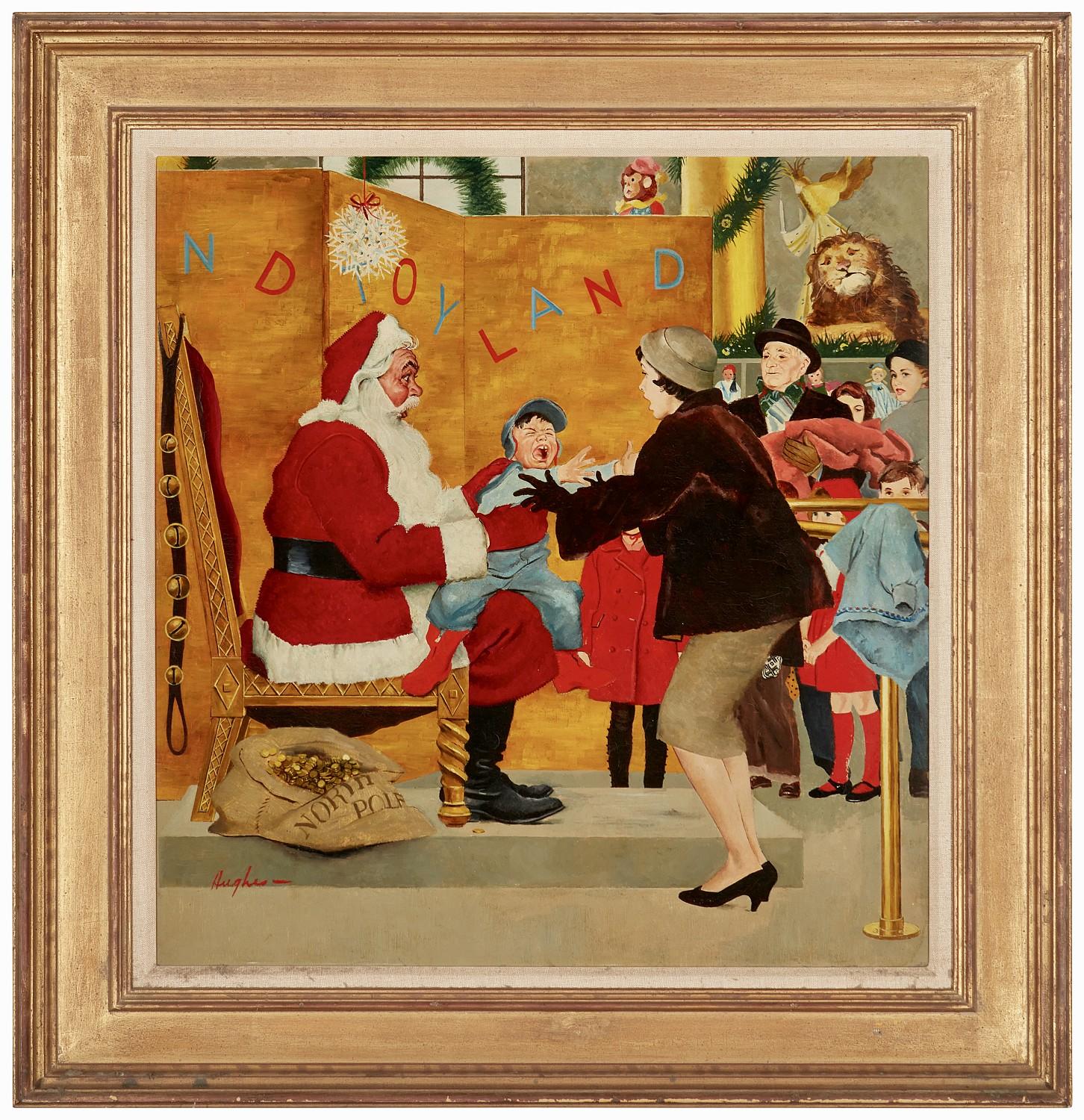 Copertina originale di The Saturday Evening Post, pubblicata il 6 dicembre 1958.

Siamo entusiasti di annunciare l'acquisizione di una copertina natalizia originale del 1958 di George Hughes per The Saturday Evening Post, che presenta