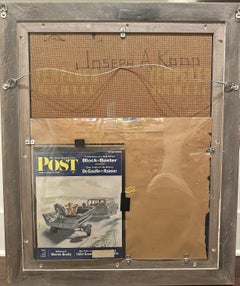 Highway Boat Ride, Original summer cover for The Saturday Evening Post, 1962