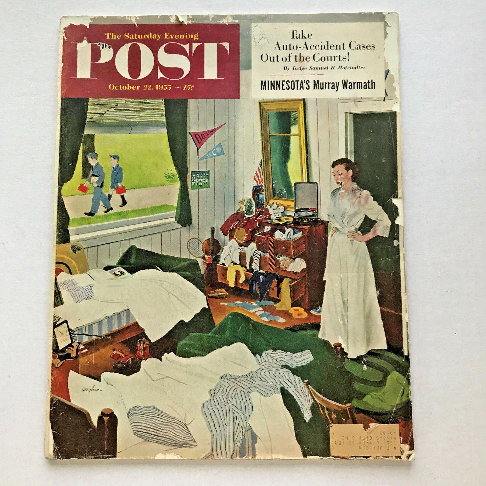 Messy Room, Neat Boys: Post Cover - Painting by George Hughes