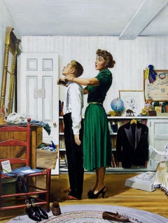 Readying for First Date, Original Cover for The Saturday Evening Post