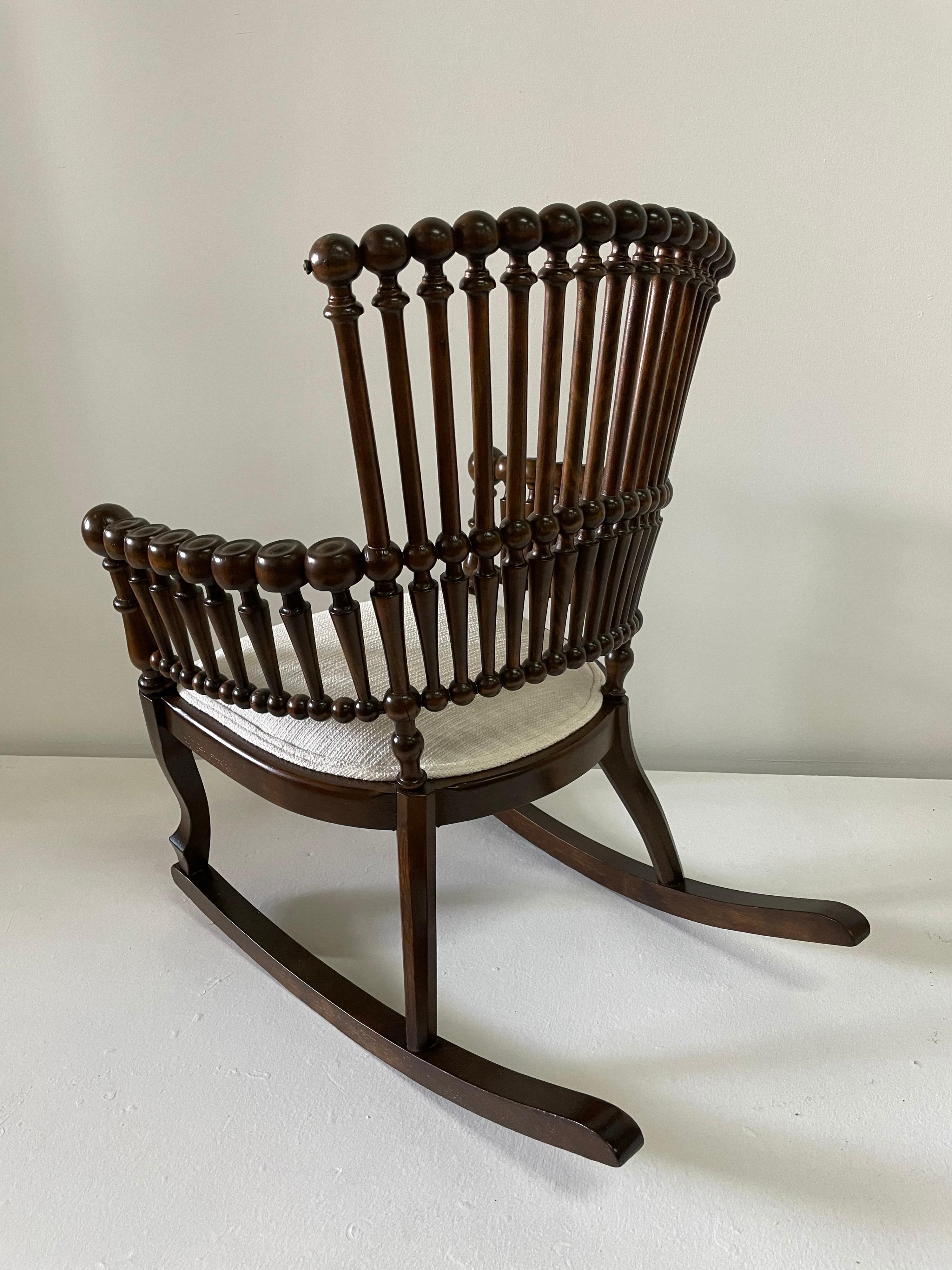 George Hunzinger Aesthetic Movement Spindle Rocking Chair 2