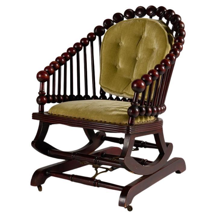 George Hunzinger, Lollipop Platform Rocking Chair, United States, circa 1880