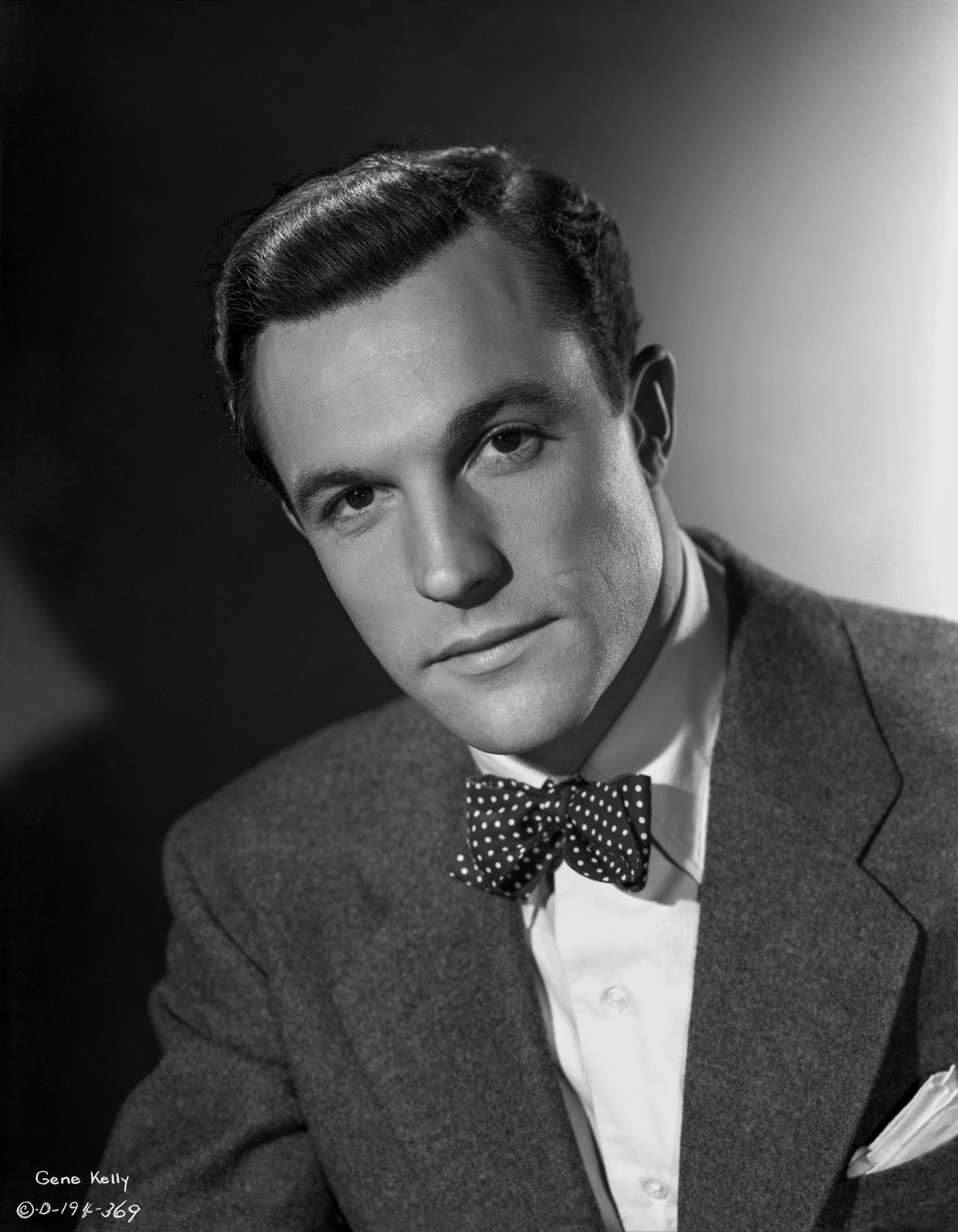 George Hurrell Black and White Photograph - Gene Kelly in Bowtie Fine Art Print