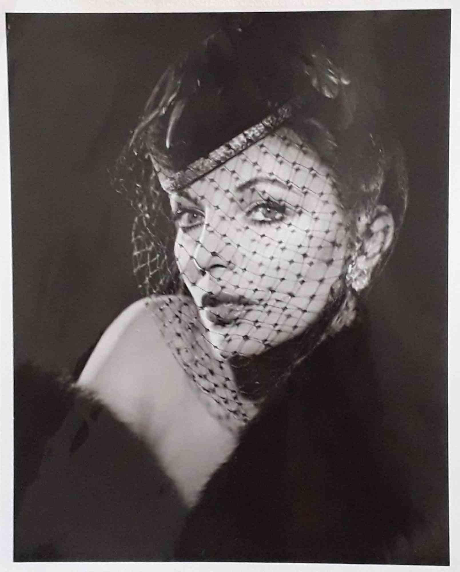 Joan Collins for George Hurrel - Photograph by George Hurrel - 1980s - Black Portrait Photograph by George Hurrell